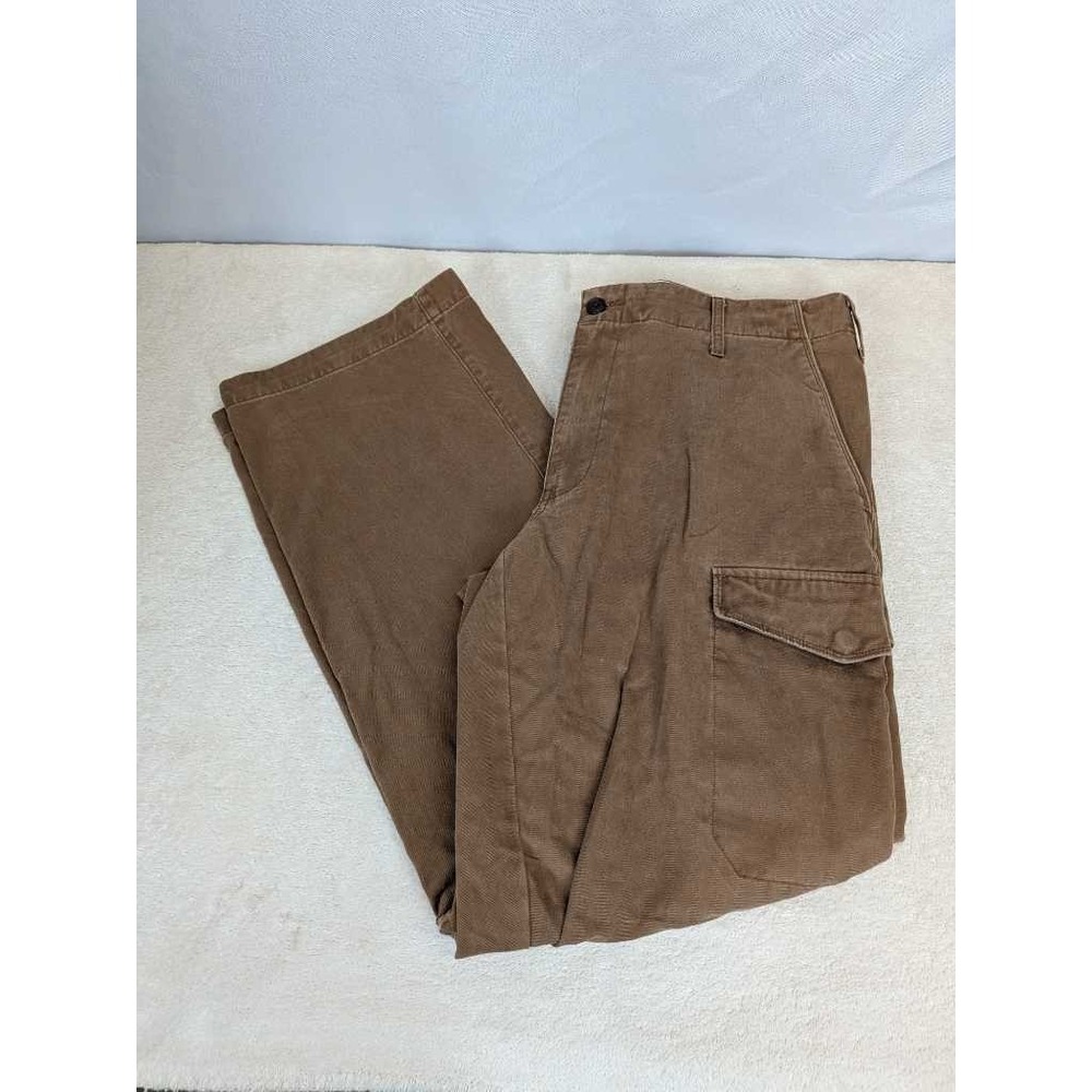 Dockers D2 Straight Fit Cargo Pants Men's 34x32 Brown Cotton Khaki